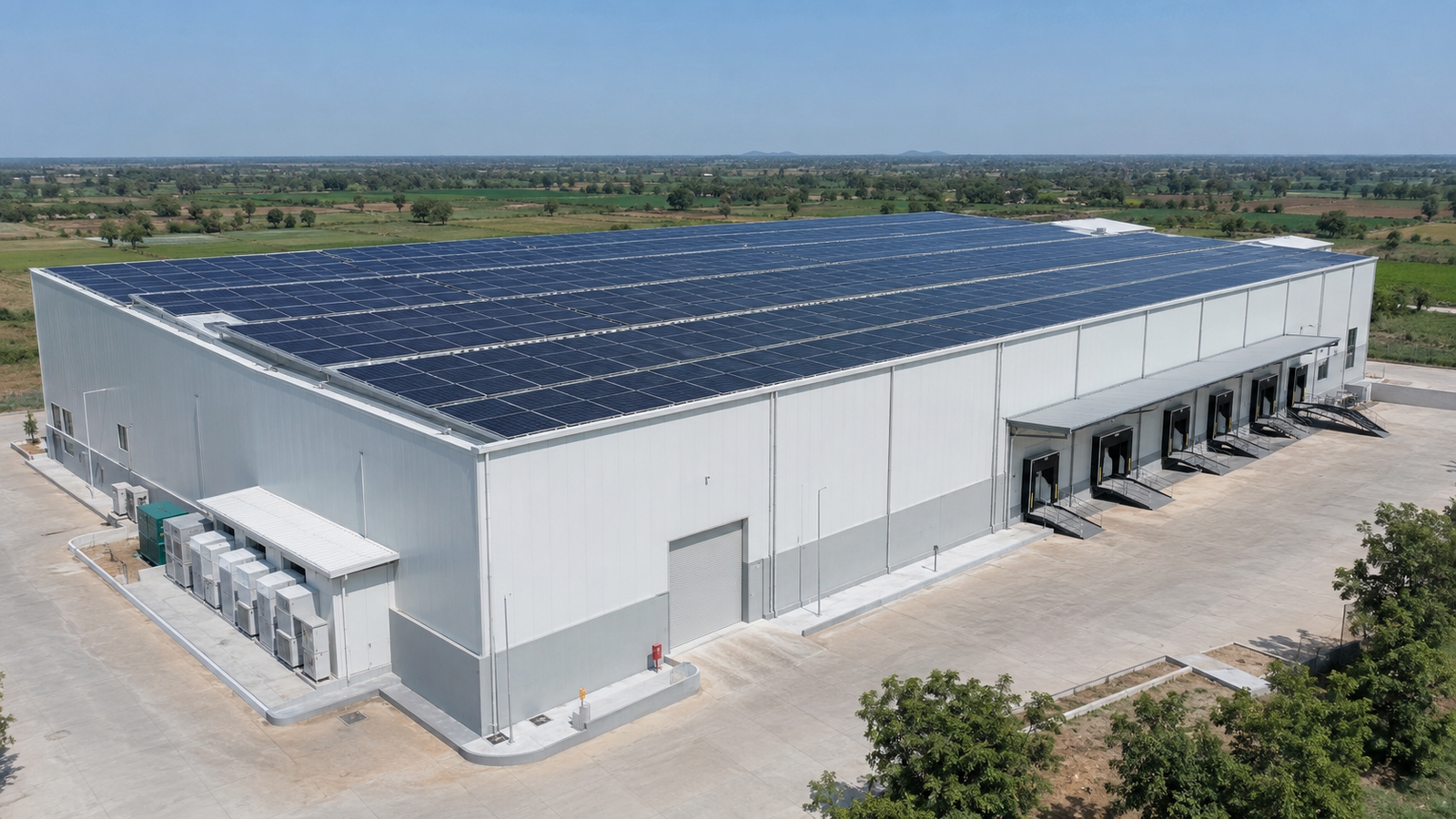 Three kilowatt on-grid solar installation on a modern home