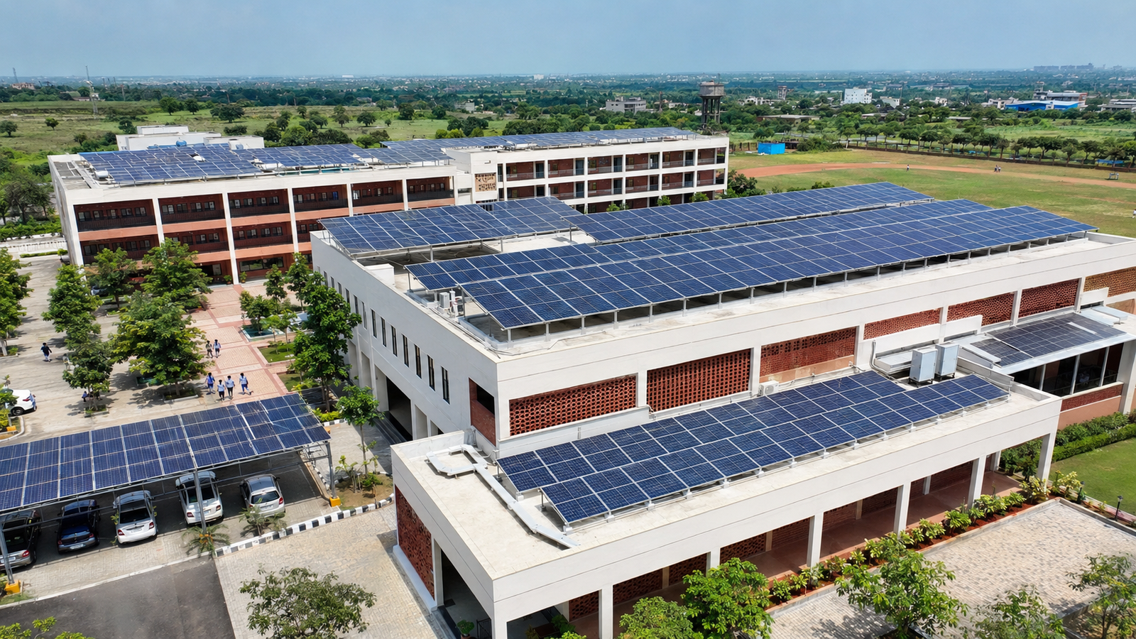 Ten kilowatt large residential rooftop solar system